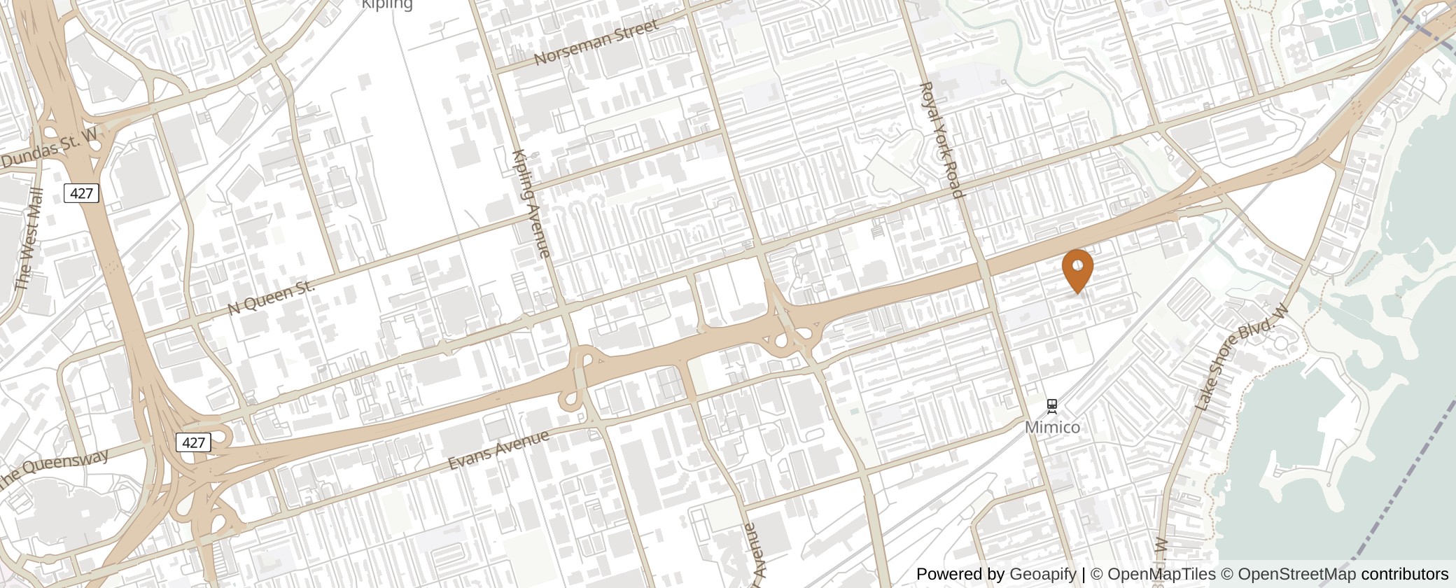Map of Multiplexes in Etobicoke-Lakeshore, Toronto (Ward 3)