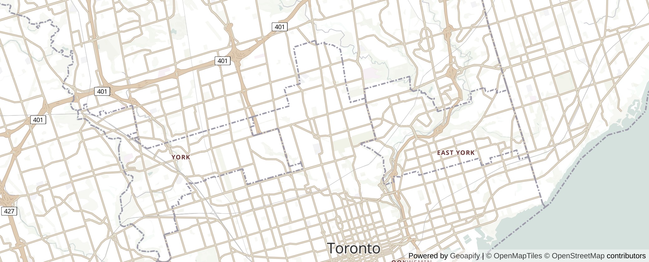 Map of Fourplex Homes in Toronto: Build Up to 4 Units