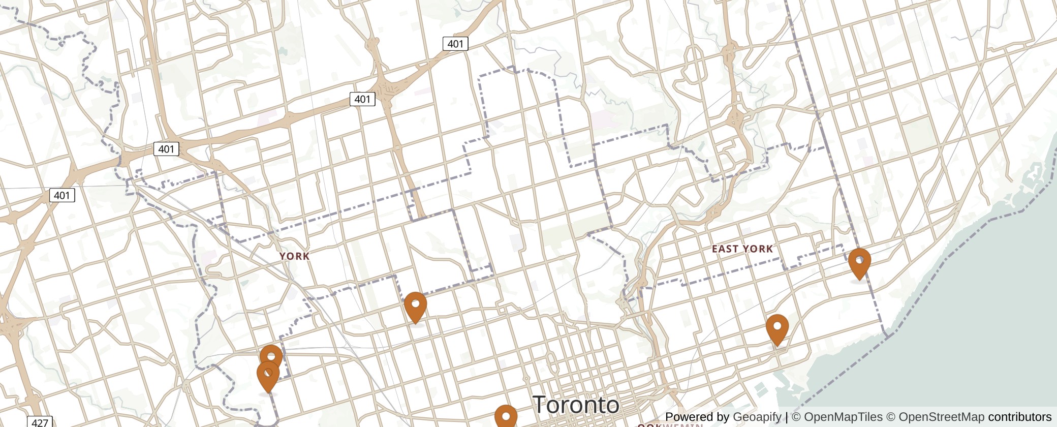 Map of Sixplex Toronto: The 9 Pilot Wards Where 6 Units Are Allowed
