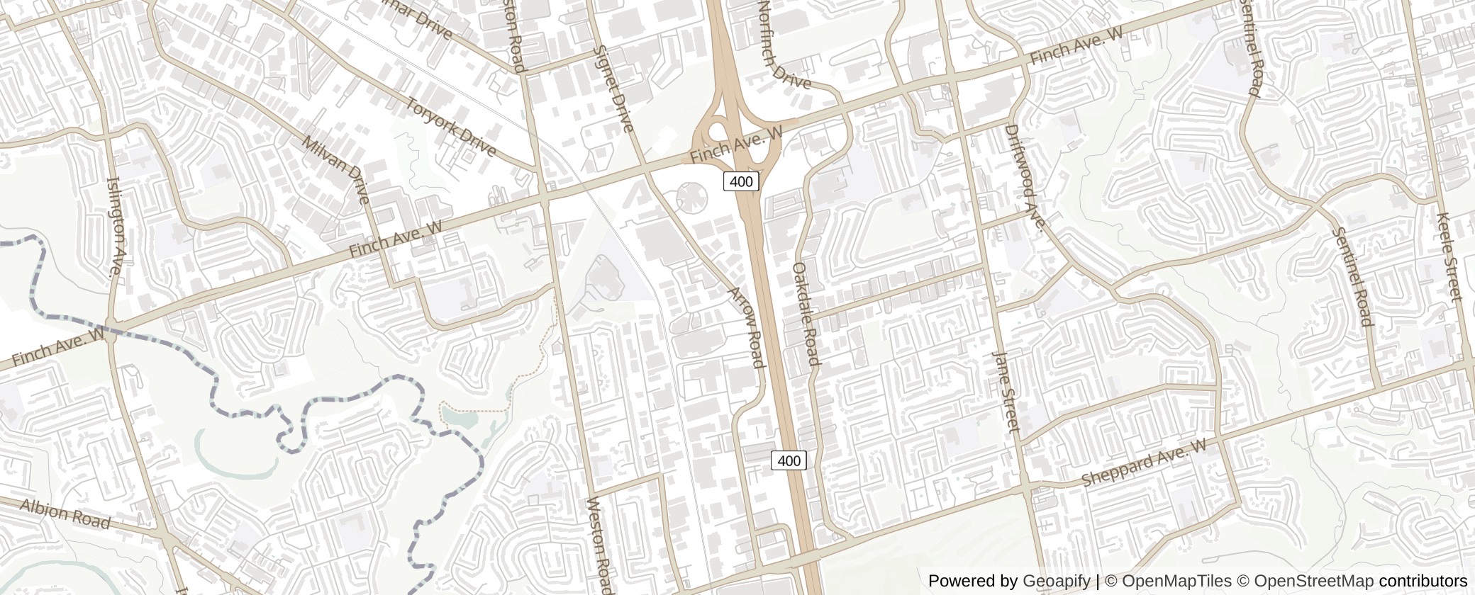 Map of Multiplexes in Humber River-Black Creek, Toronto (Ward 7)