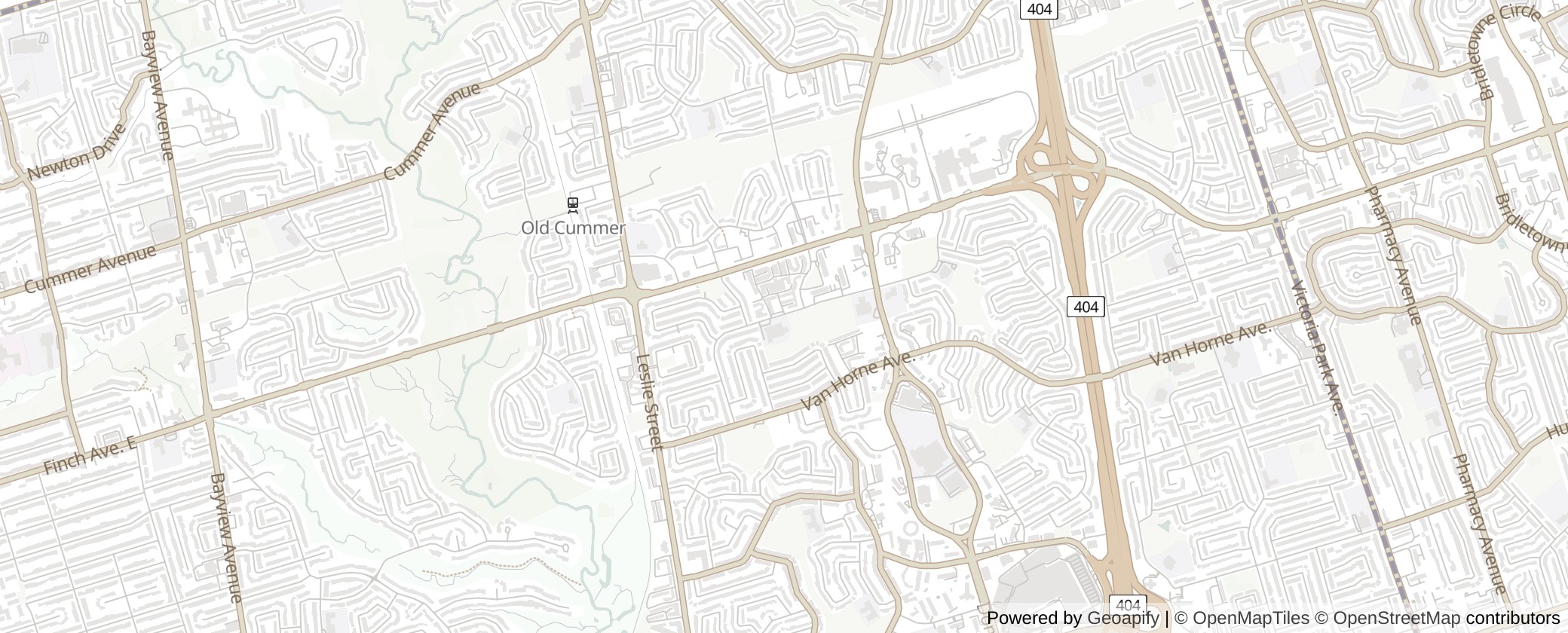 Map of Multiplexes in Don Valley North, Toronto (Ward 17)
